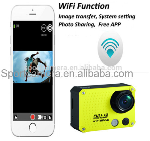 Full hd 1080p 60fps wifi action camera AT300