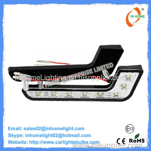 No Flickering or Buzzing White LED DRL Lights For Cars , 128 LM Plastic Cover