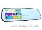 4.3 Inch Blue Rear View Mirror GPS DVR Infrared LED Lights Dark View