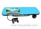 5 Inch Blue Rear View Mirror DVR , 1080P AVI 350 Degree Rotatable Car DVR