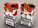 Embossed Cardboard Cigarette Boxes , Aqueous Coating Blank Cigarette Packs
