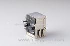 Single Port POE RJ45 Jack With 10 / 100 / 1000 Base-T Transformer For Router