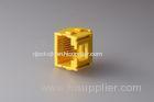 Modular SMT Low Profile RJ45 Jack , Rj45 Modular Plugs Sinking Connector Plastic Yellow