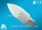 High Efficiency Cool White 6000K Plastic E27 3W LED Candle Bulbs For Home Lighting