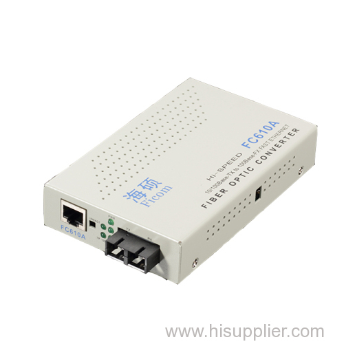 Fiber Converter with 1FE 10/100Mbps internal power