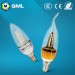 white/warm white e14 3w/5w led candle bulb for indoor using