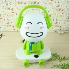 Fancy fashion boy sliding plate music boy table lamps