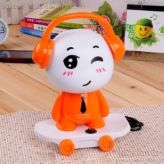 Fancy fashion boy sliding plate music boy table lamps