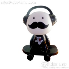 Fancy fashion boy sliding plate music boy table lamps