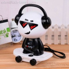 Fancy fashion boy sliding plate music boy table lamps