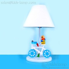 Fancy bicycle childrens blue table lamps