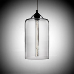 Excellent colorful transparent glass jar teal ceiling lamps