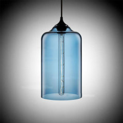 Excellent colorful transparent glass jar teal ceiling lamps