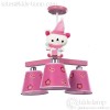 Wholesale pink bear kids bedroom 4 lights chandelier