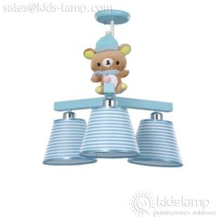 Wholesale pink bear kids bedroom 4 lights chandelier