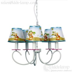 Lovely boy's room sports 5 lights football chandelier