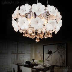 Fancy european style ceramic flower chandelier