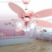 Cheap pink color girls room ceiling fans lighting