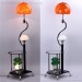 Cheap 3 lights floor lamps with table