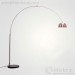 Fancy arch bow curved floor reading lamps