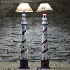 wooden lighthouse coastal kids bedroom floor lamps