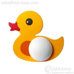 Cute duck shape boys bedroom bright wall lamps