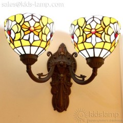 Special colored mosaic glass tiffany double wall lights