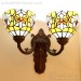 Special colored mosaic glass tiffany double wall lights