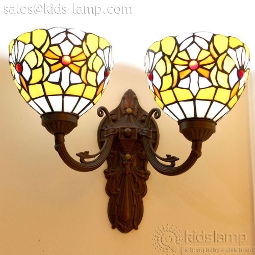 Special colored mosaic glass tiffany double wall lights