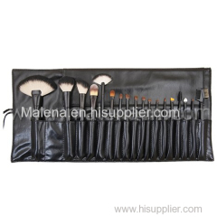 Deluxe Natural Hair 18PCS Cosmetic Brushes for Makeup College