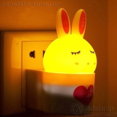 Special plug in kids bedroom bunny rabbit night lights