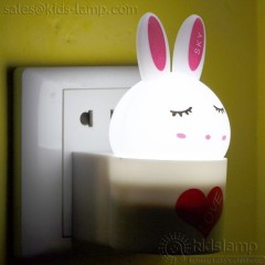 Special plug in kids bedroom bunny rabbit night lights