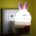 Special plug in kids bedroom bunny rabbit night lights