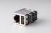 Ethernet 10 / 100 Base -T Female RJ45 Network Port With Usb Connector / Shield / Led