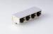 4 port 10 / 100 Mbps 90 Degree RJ45 With Transformer Shielding LED Color No EMI