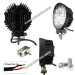 Aluminum 27W IP67 Waterproof LED Work Lamps / Round Led Work Lights 10V-30V