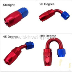 AN8 45 DEGREE SWIVEL FUEL HOSE END FITTING/ADAPTOR OIL/FUEL LINE -8 AN UNIVERSAL