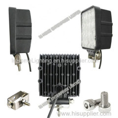 IP67 4350 LM 48 Watt Square LED Work Light For Trucks / Vessels / Bus / Trains
