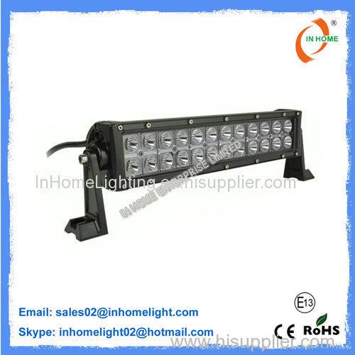 72W High Lumen Vehicle Cree Led Light Bar 7200 LM Tight Waterproof IP67