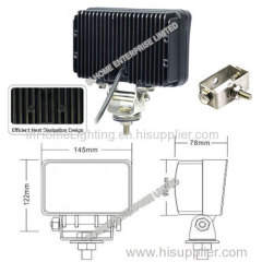 IP67 27W 2430 LM High Power LED Work Lamps 10V - 30V with Cast Aluminum Housing