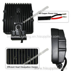 High Power 1350 LM Square Led Work Lights for Forklifts , Fire Engine , Tanks