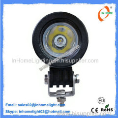 Portable 10W Round LED Work Lamps / Heavy Duty Led Work Light Energy Saving