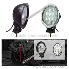 OEM Exterior 5400 LM 60W Round Led Work Light For Tractors , Vehicles