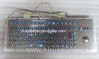 Backlight Industrial Metal Coal Mine Keyboard With Trackball , Military Keyboard