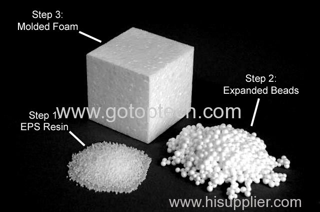 The EPS resin in used for the molding of EPS products.