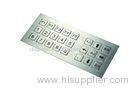 Silver Multi-Language Metal Keypad For Door Access , Stainless Steel Keyboards