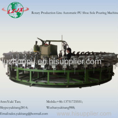 Rotary Production Line Automatic PU Shoe Sole Pouring Machine