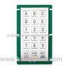 Vertical 18 Buttons Stainless Steel Metal Keypad With RS232 , USB 3 x 6 Keypad