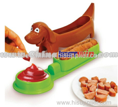 Sausage slicer in kitchen