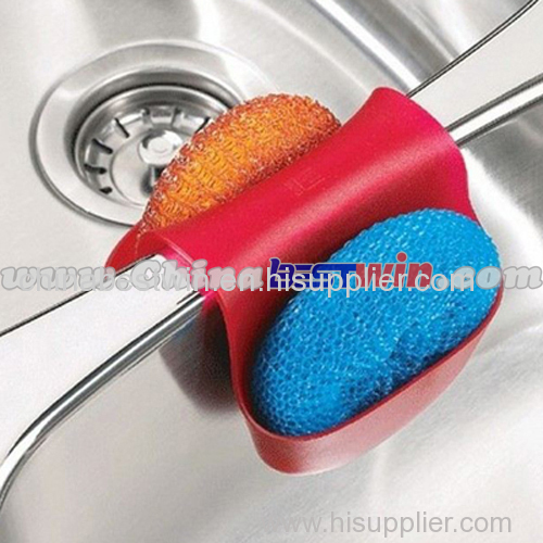 Red kitchen sponge holder Saddle umbra